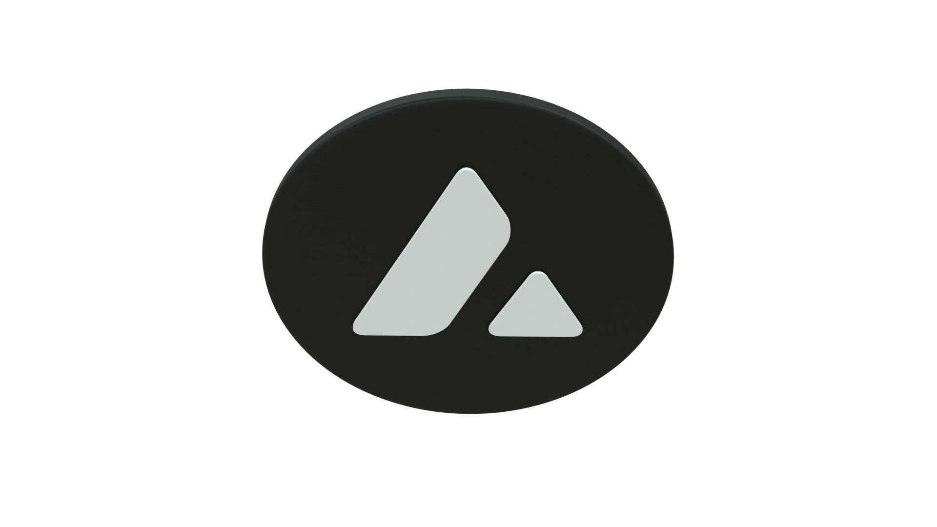 Avalanche AVAX Cryptocurrency Logo V2 3D Model 3D model_2