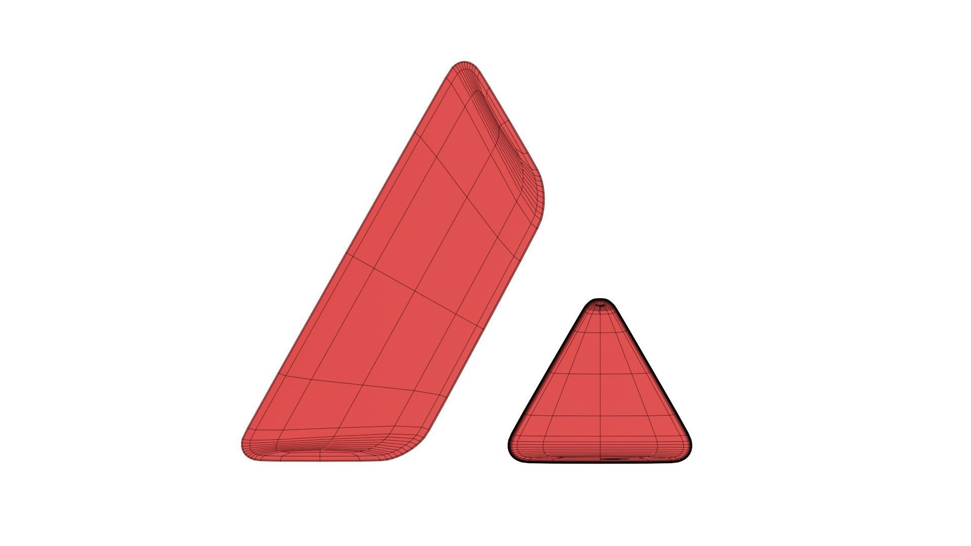 Avalanche AVAX Cryptocurrency V3 3D Model 3D model_6