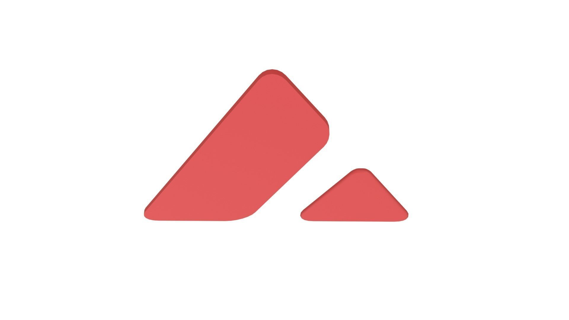 Avalanche AVAX Cryptocurrency V3 3D Model 3D model_3