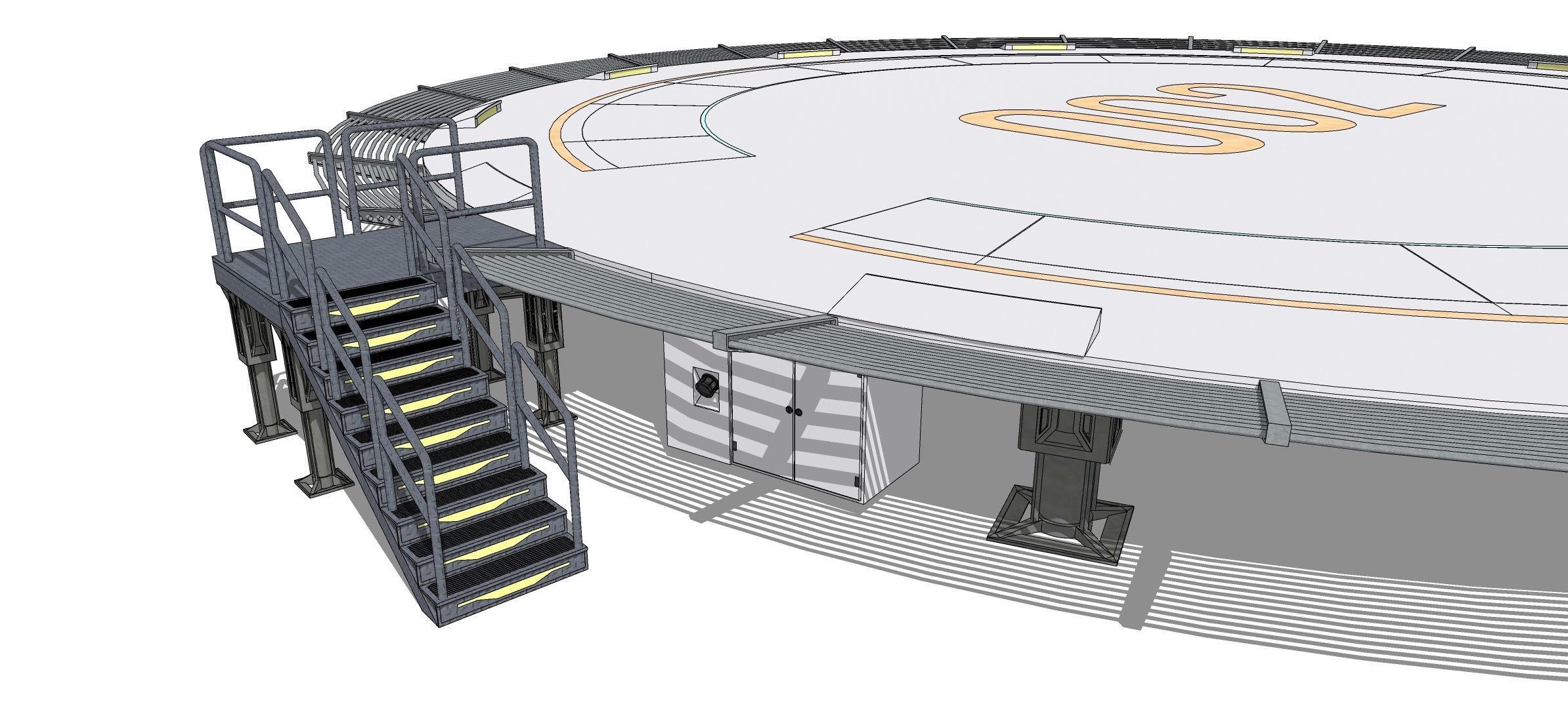 Sci-fi Landing Pad 002 3D model_18