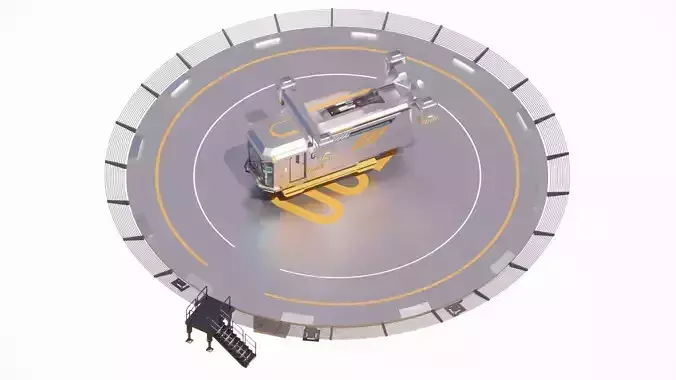 Sci-fi Landing Pad 002  3D model