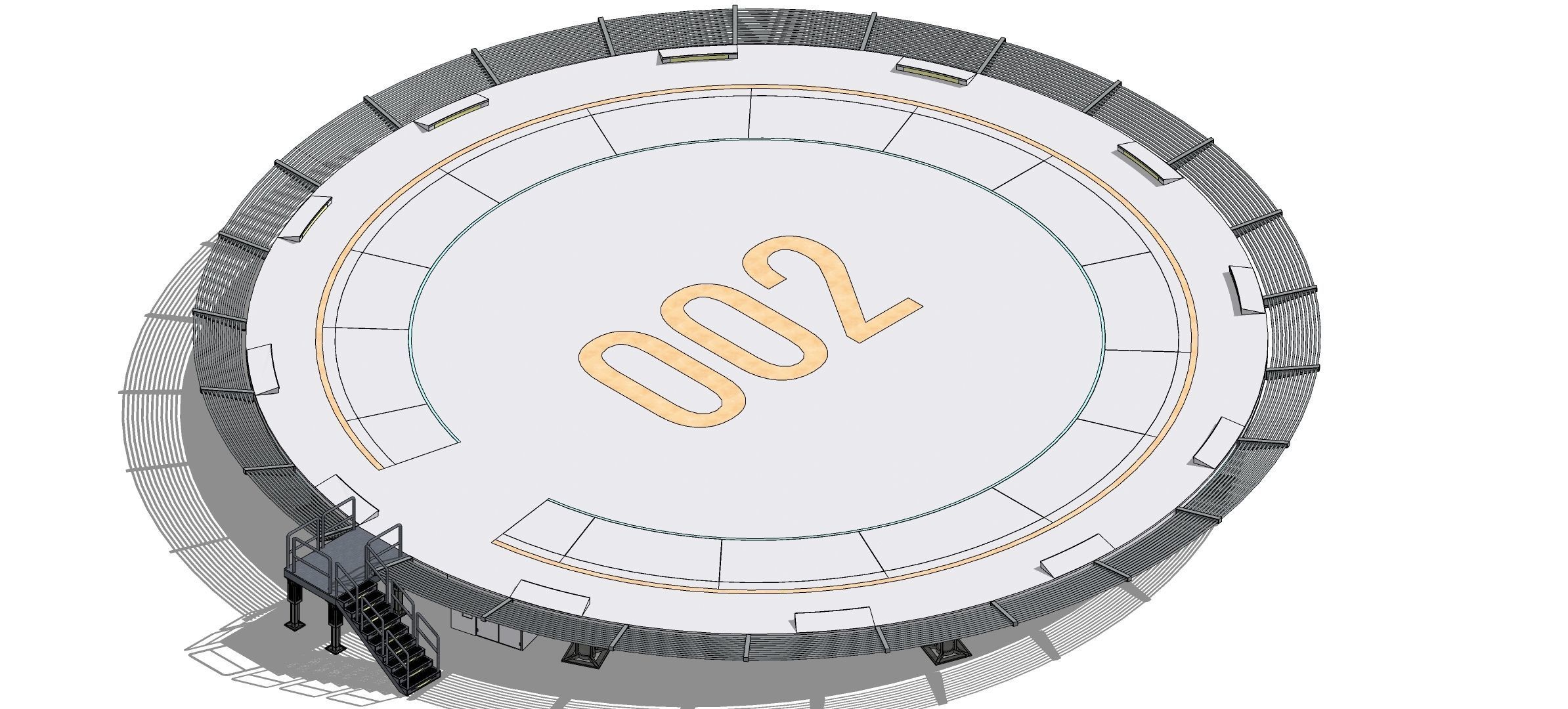 Sci-fi Landing Pad 002 3D model_14