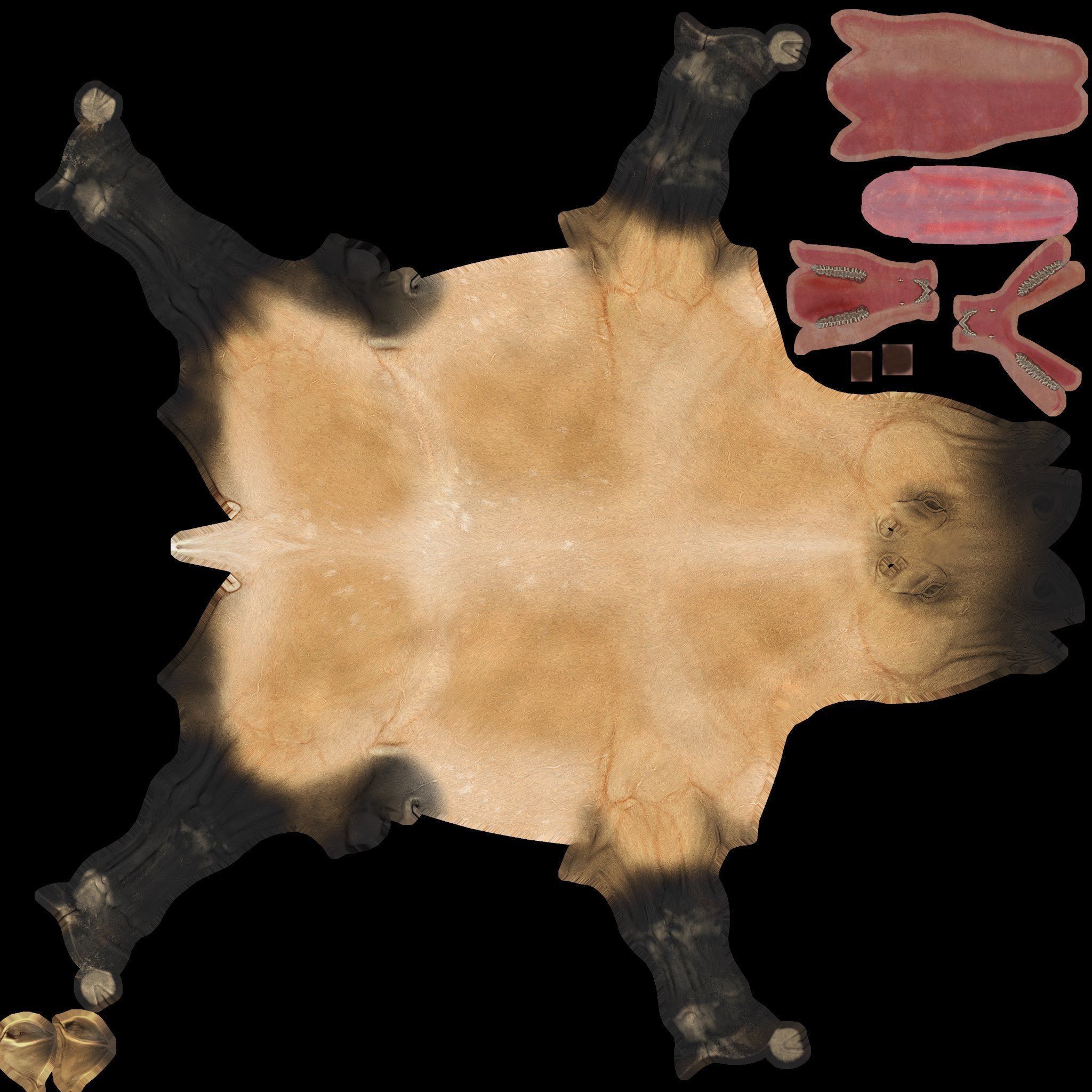 horse2 horse with saddle 3D model_4