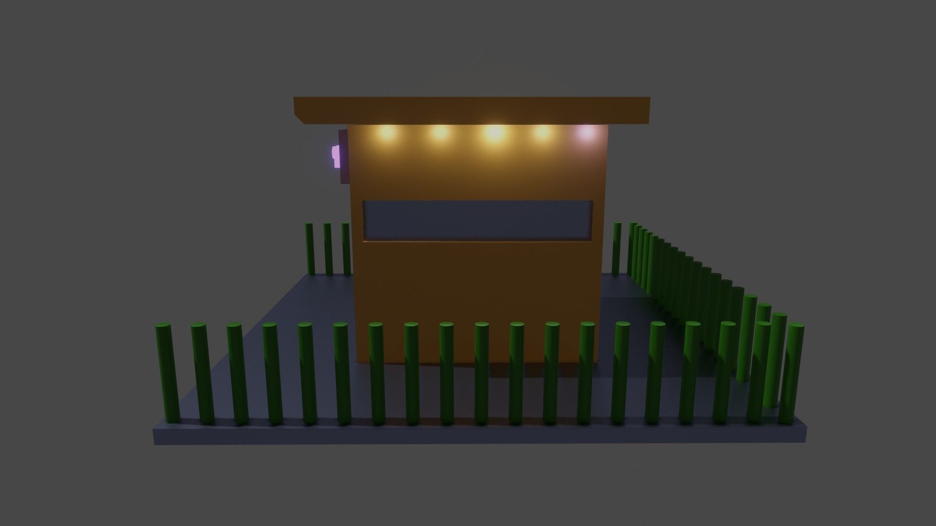 Low Poly Coffee Shop 3D Model Free 3D model_2