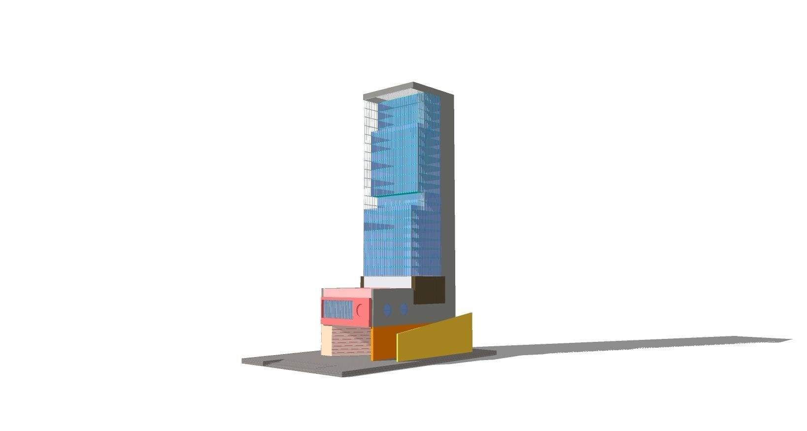 Highrise Building 01 3D model_3