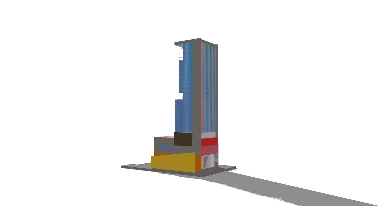 Highrise Building 01 3D model_2
