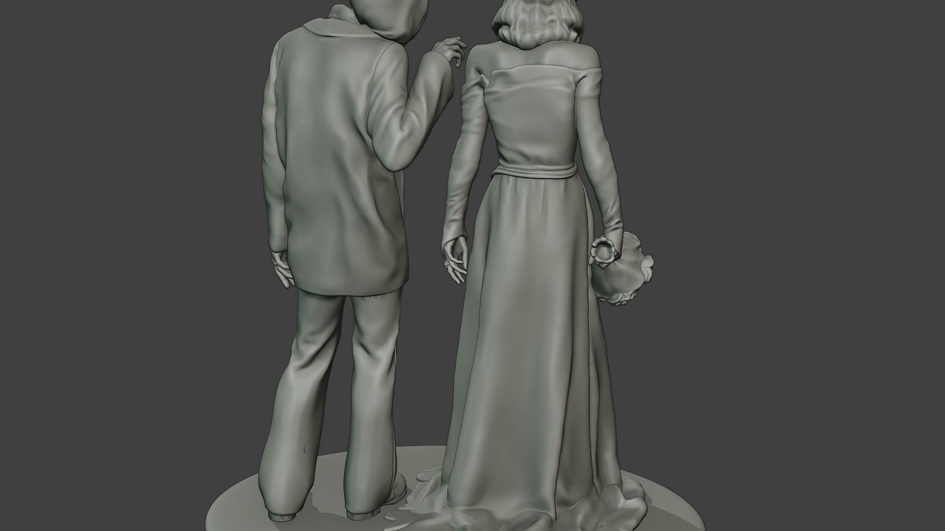 Married casual zombies CZ2 3D print model_25
