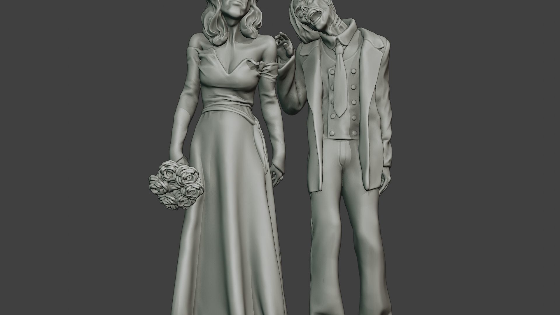 Married casual zombies CZ2 3D print model_28