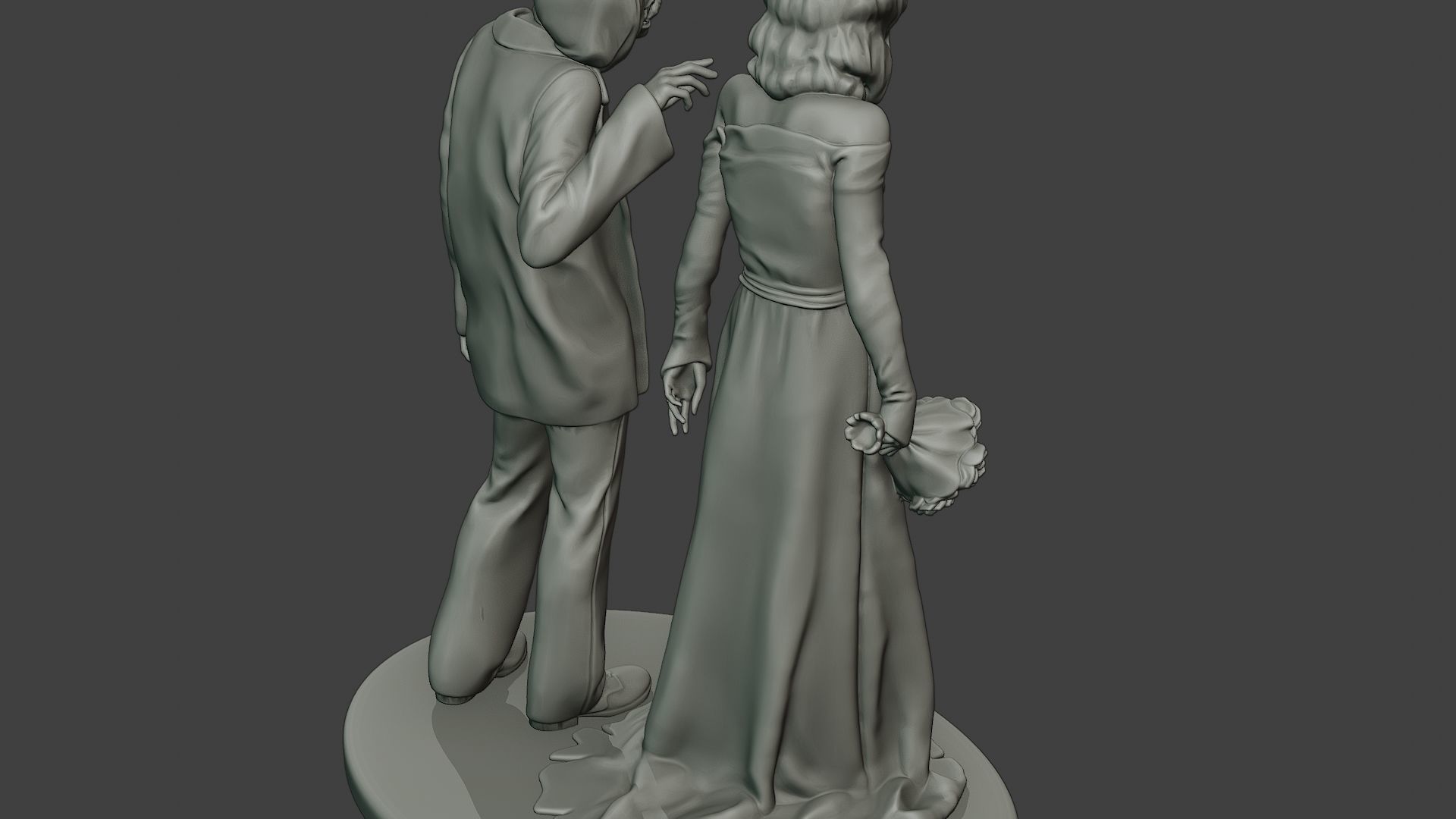 Married casual zombies CZ2 3D print model_24
