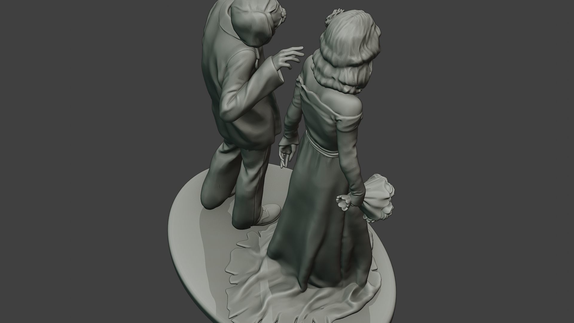 Married casual zombies CZ2 3D print model_22