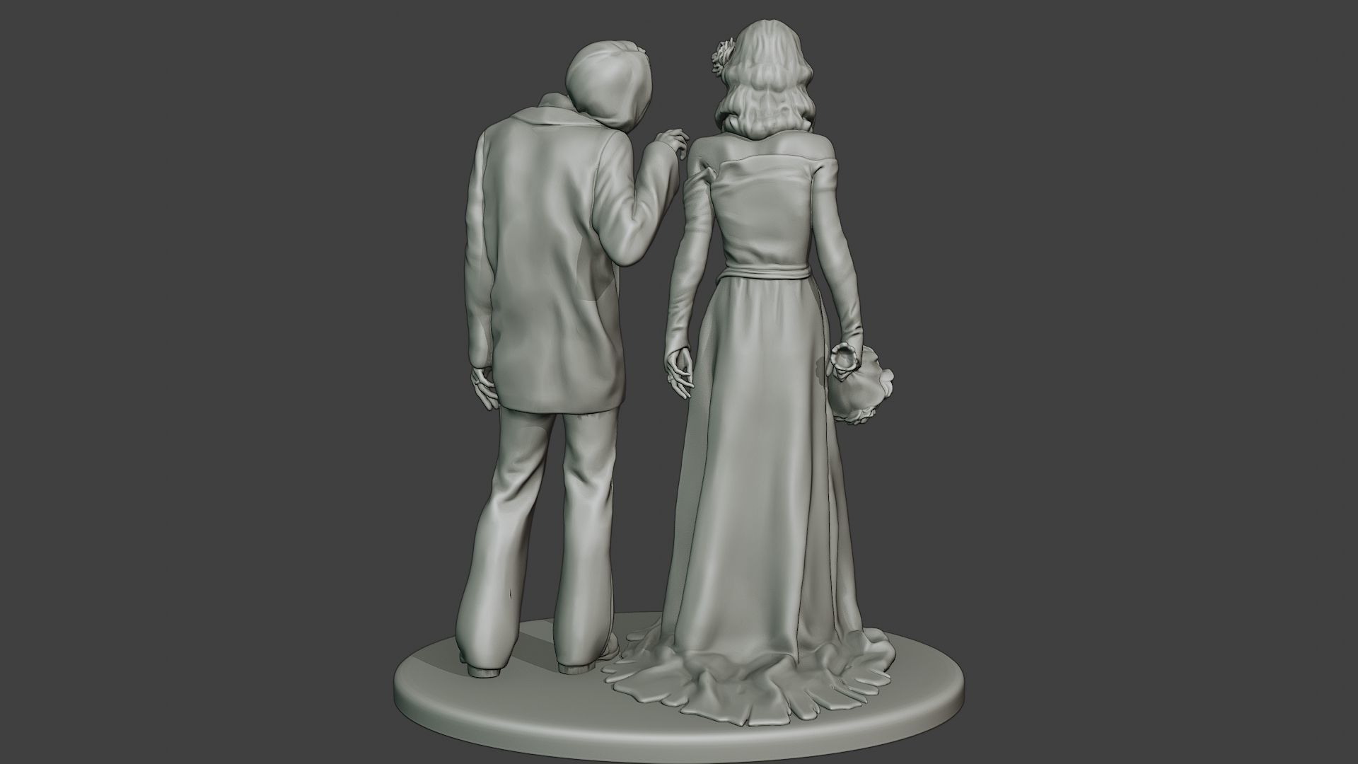 Married casual zombies CZ2 3D print model_6