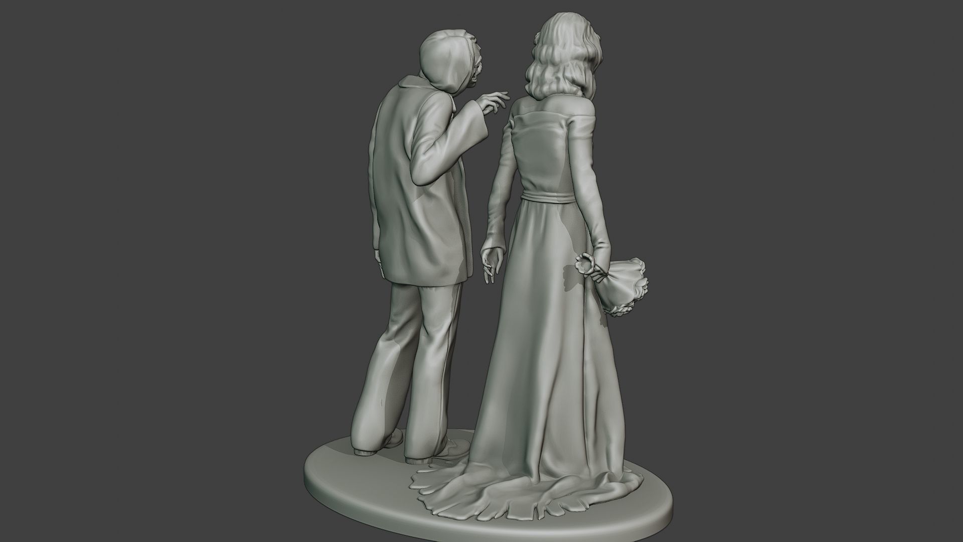 Married casual zombies CZ2 3D print model_7