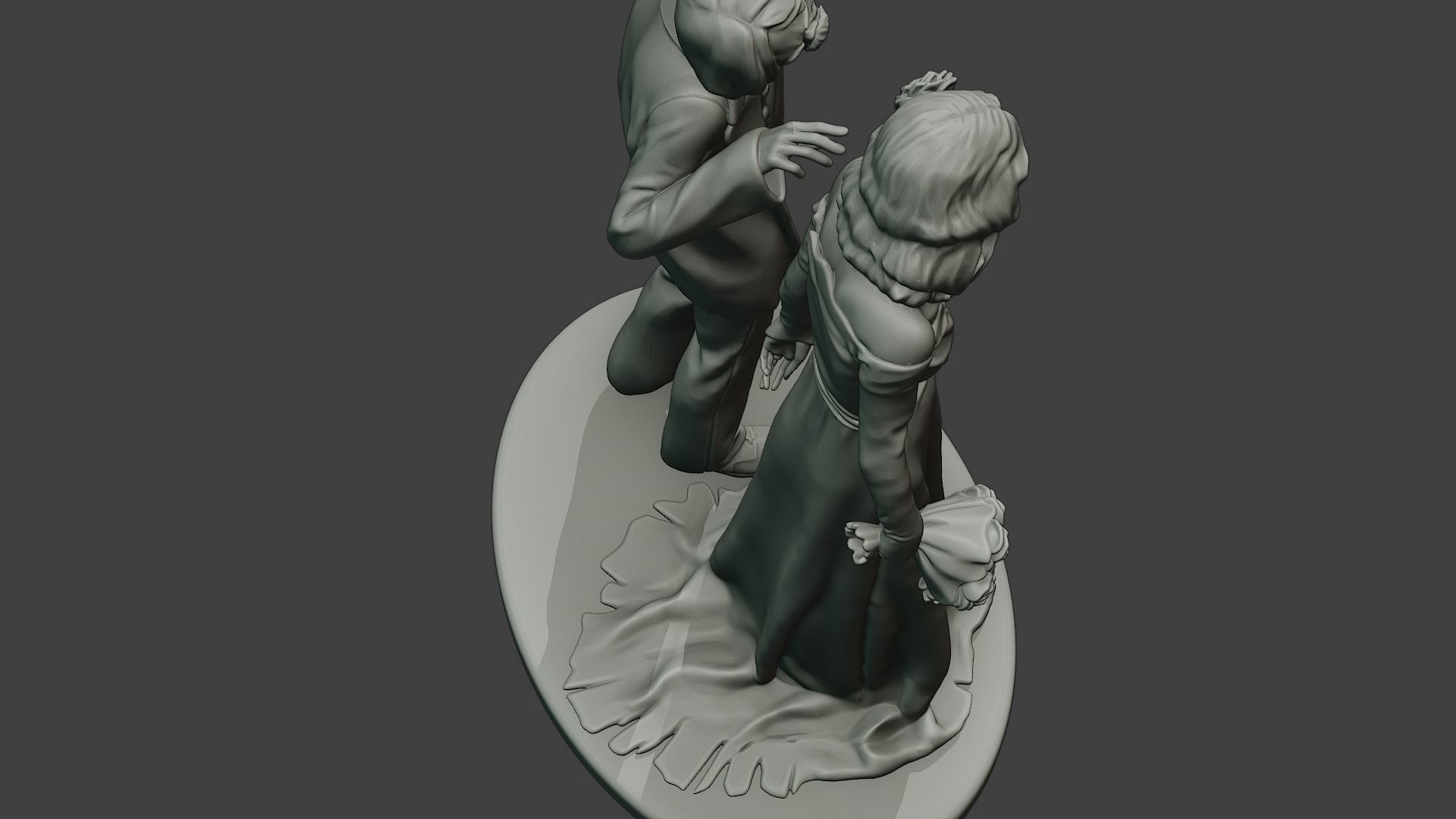 Married casual zombies CZ2 3D print model_23