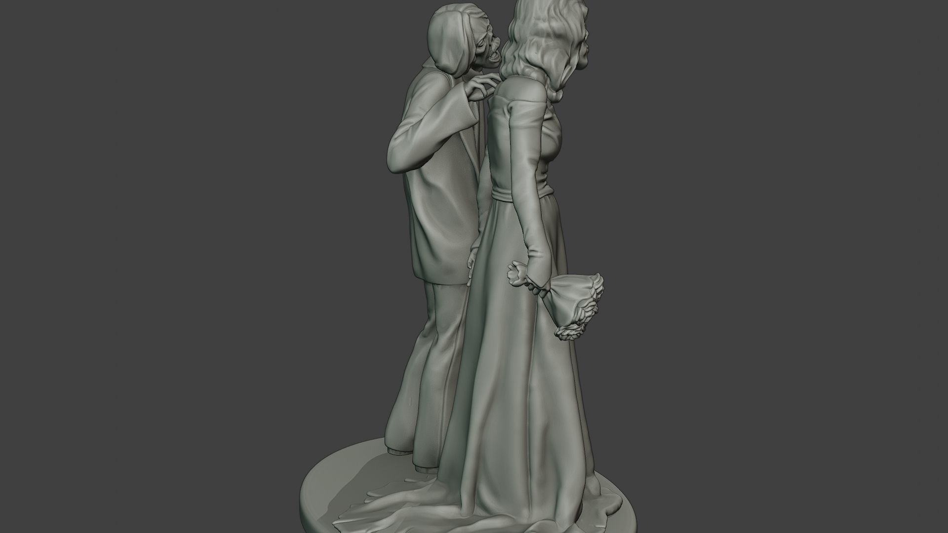 Married casual zombies CZ2 3D print model_31