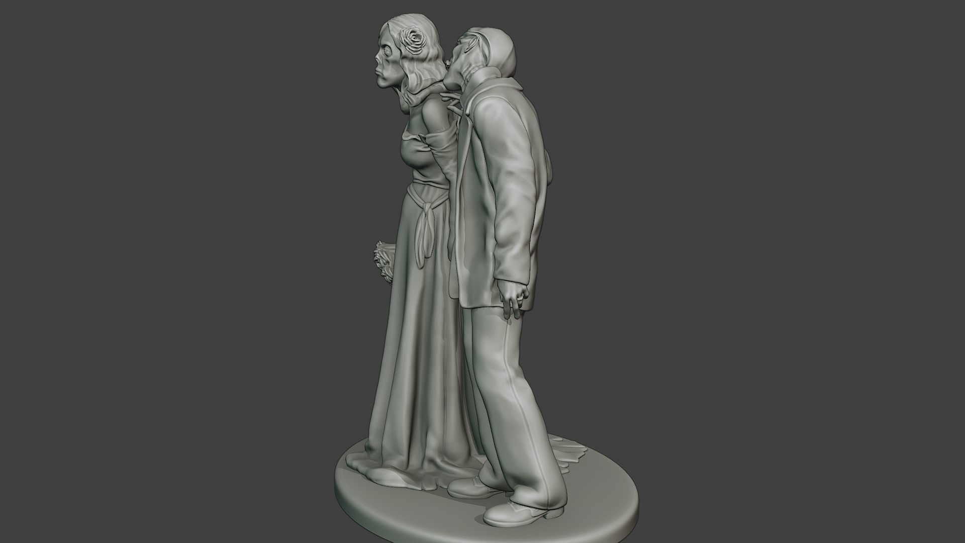 Married casual zombies CZ2 3D print model_3