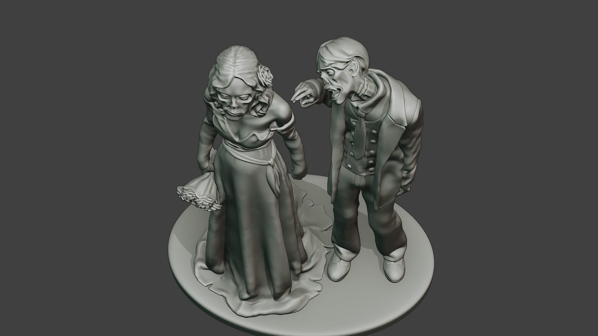 Married casual zombies CZ2 3D print model_14