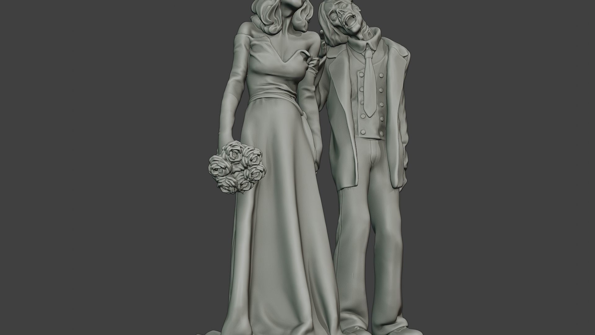 Married casual zombies CZ2 3D print model_13