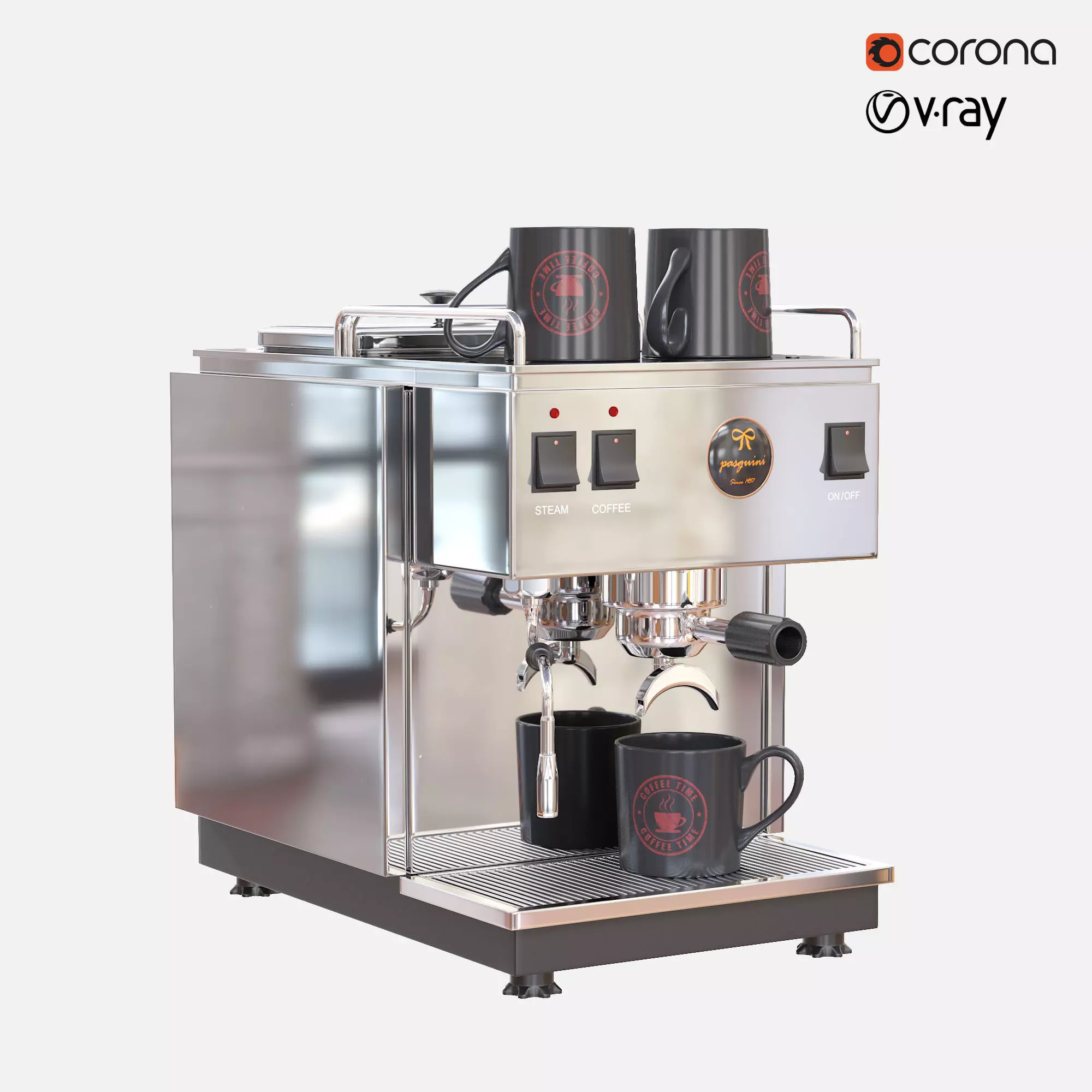 Espresso Machine 3D model_0