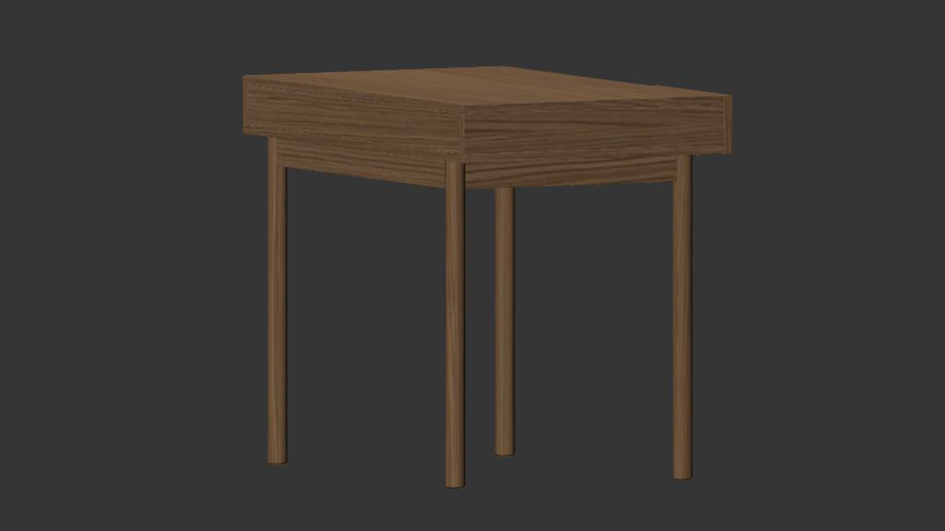 Pavia Compact Desk 3D model_2