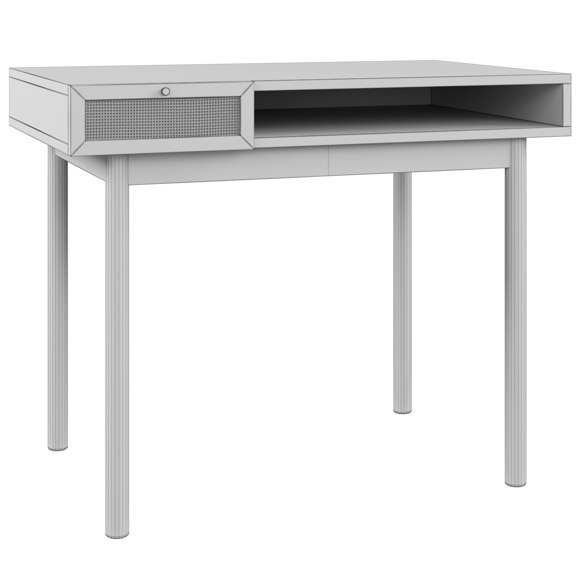 Pavia Compact Desk 3D model_1