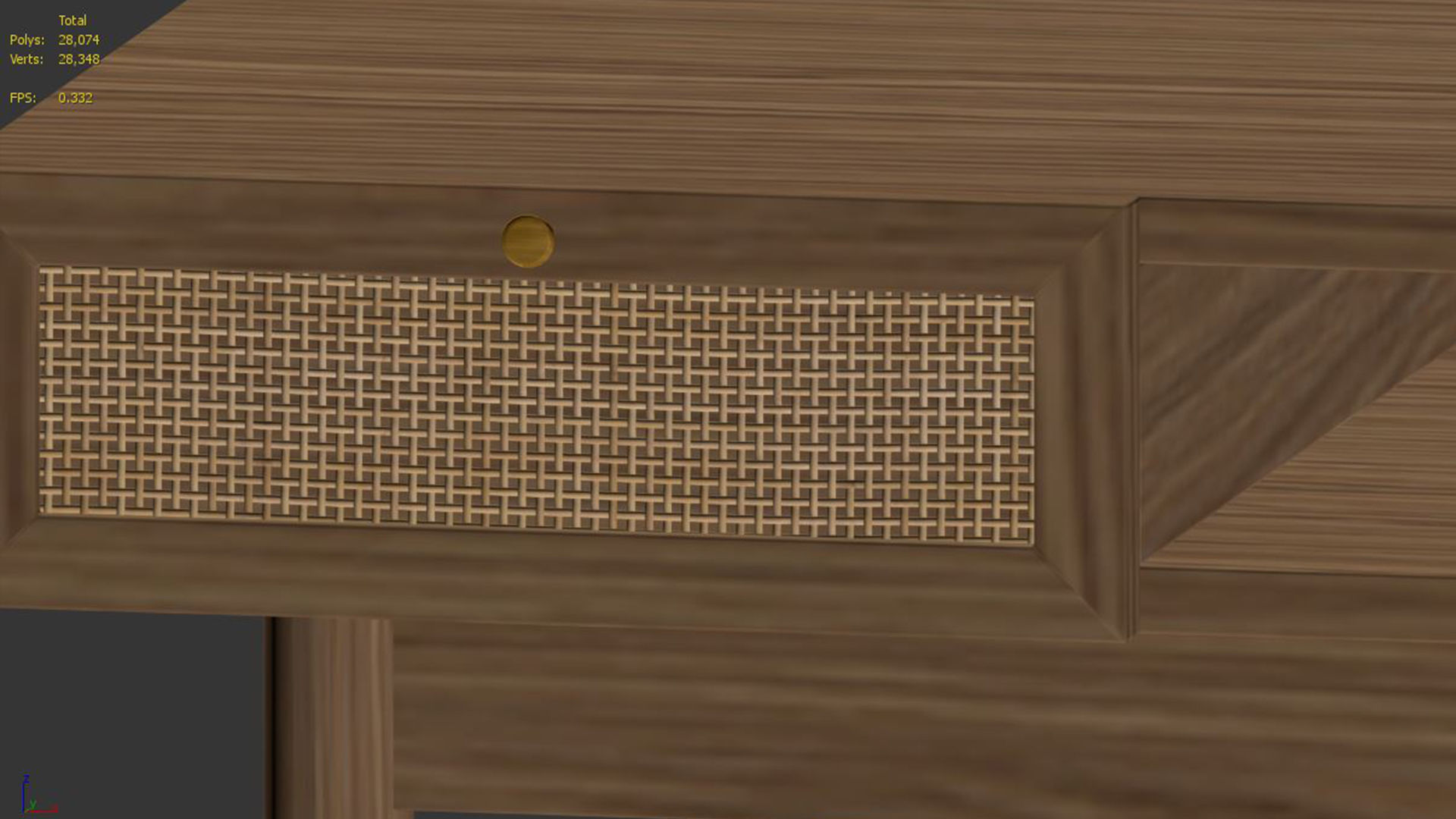 Pavia Compact Desk 3D model_4