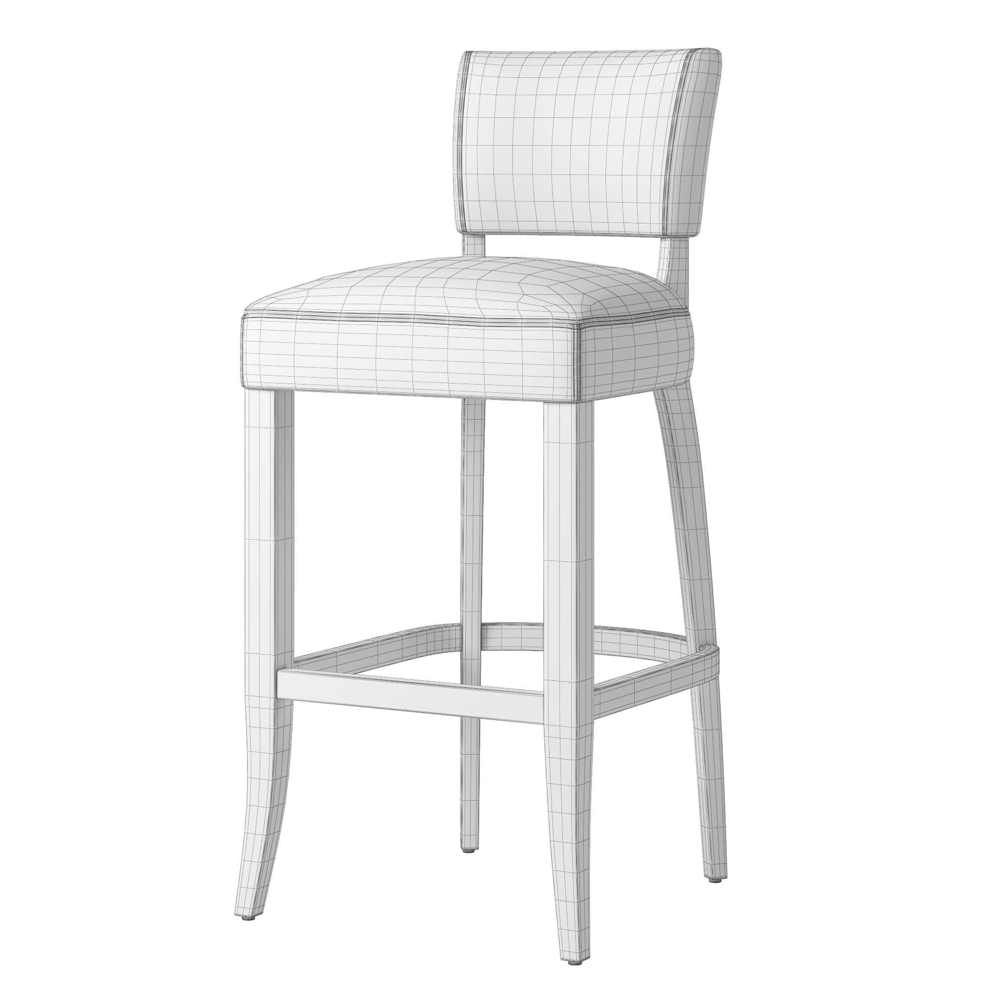 RH ADELE BARSTOOL Low-poly 3D model_7