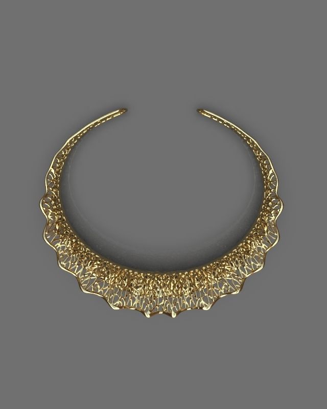 Stylized bracelet 3D print model_11