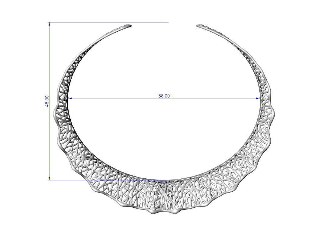 Stylized bracelet 3D print model_14