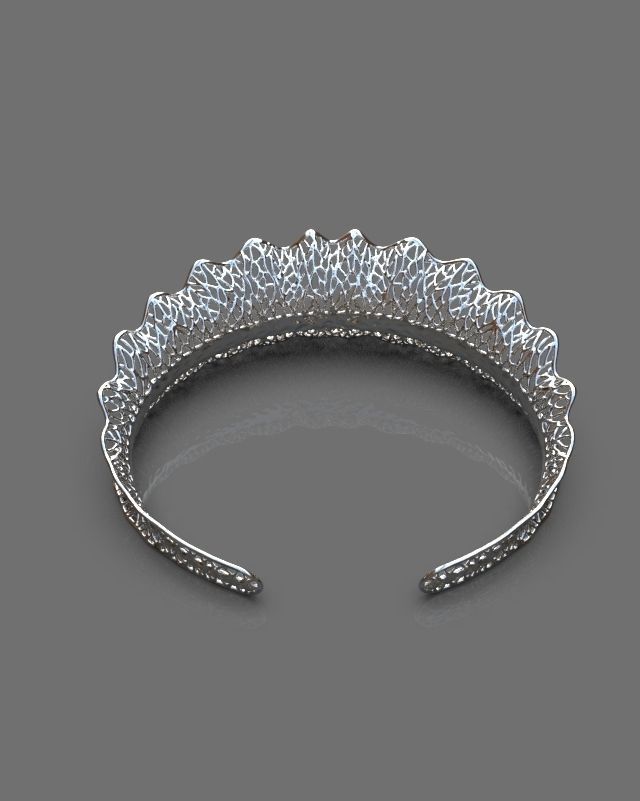 Stylized bracelet 3D print model_2