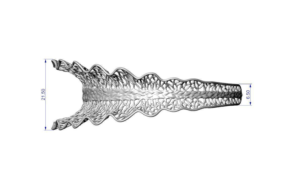 Stylized bracelet 3D print model_15