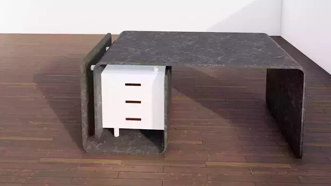 Table desk with drawers