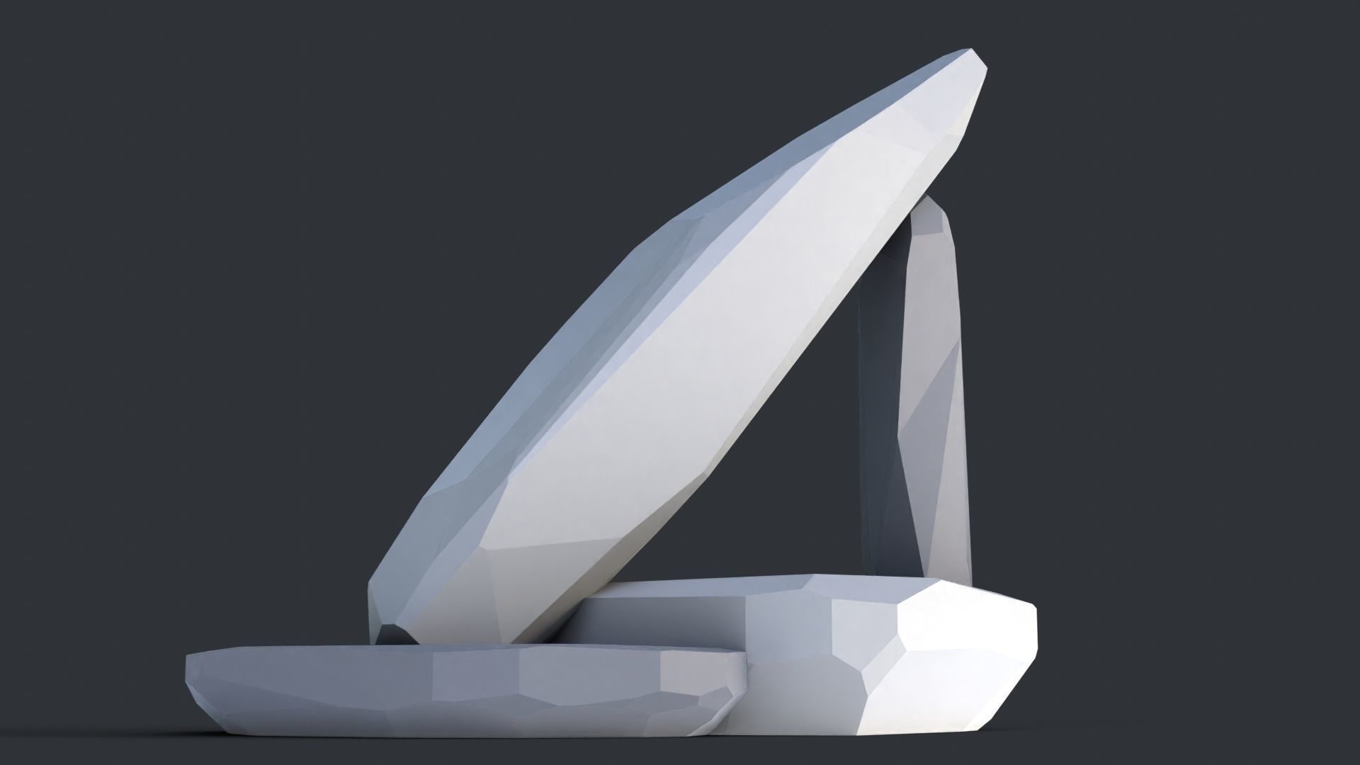 Low Poly Stone and Rocks Pack - 50 in 1 Pack Low-poly 3D model_27