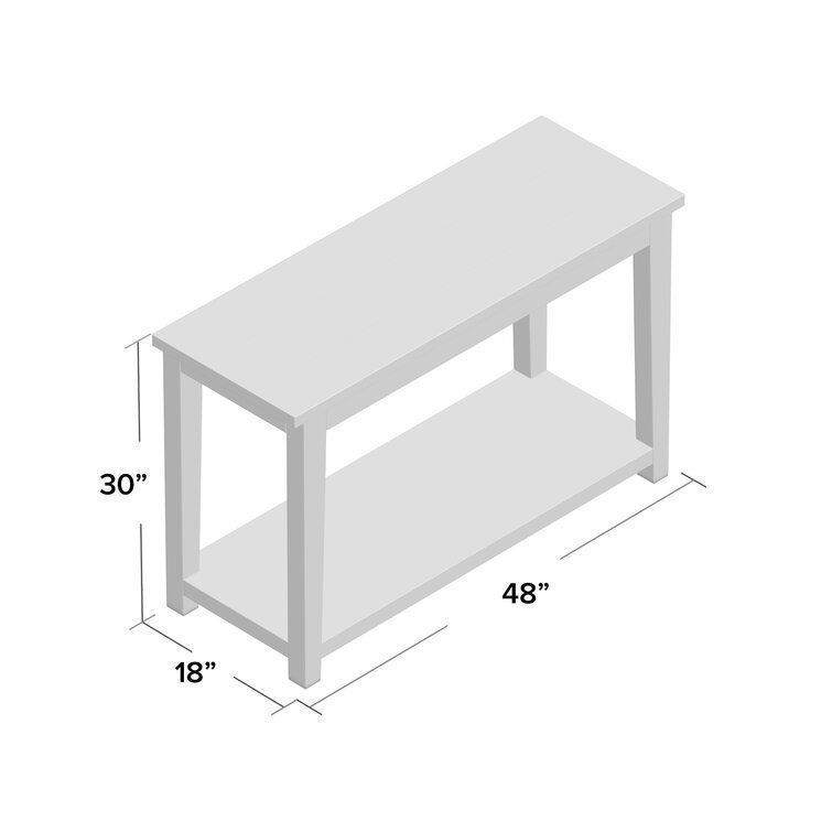 Mancuso Tylor  Wood Console Table 3D model_1