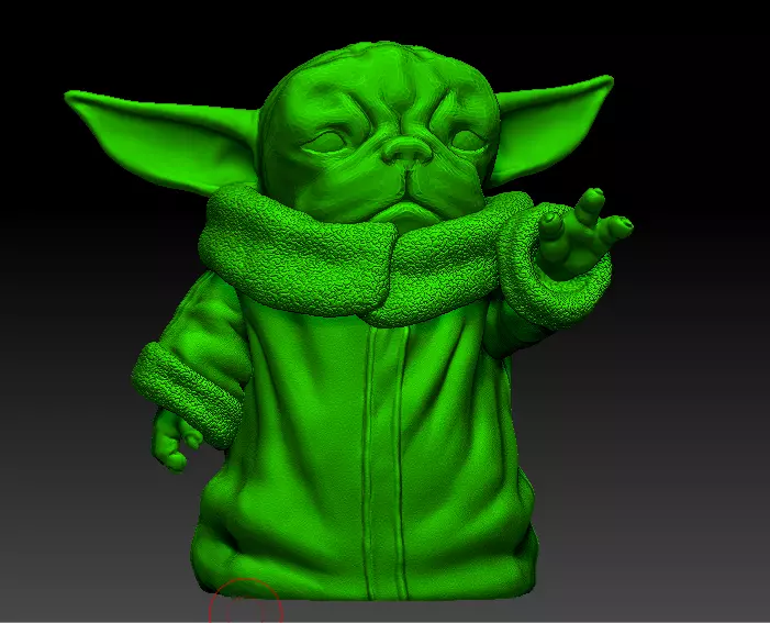 YODAPUG BABY YODA Free 3D print model