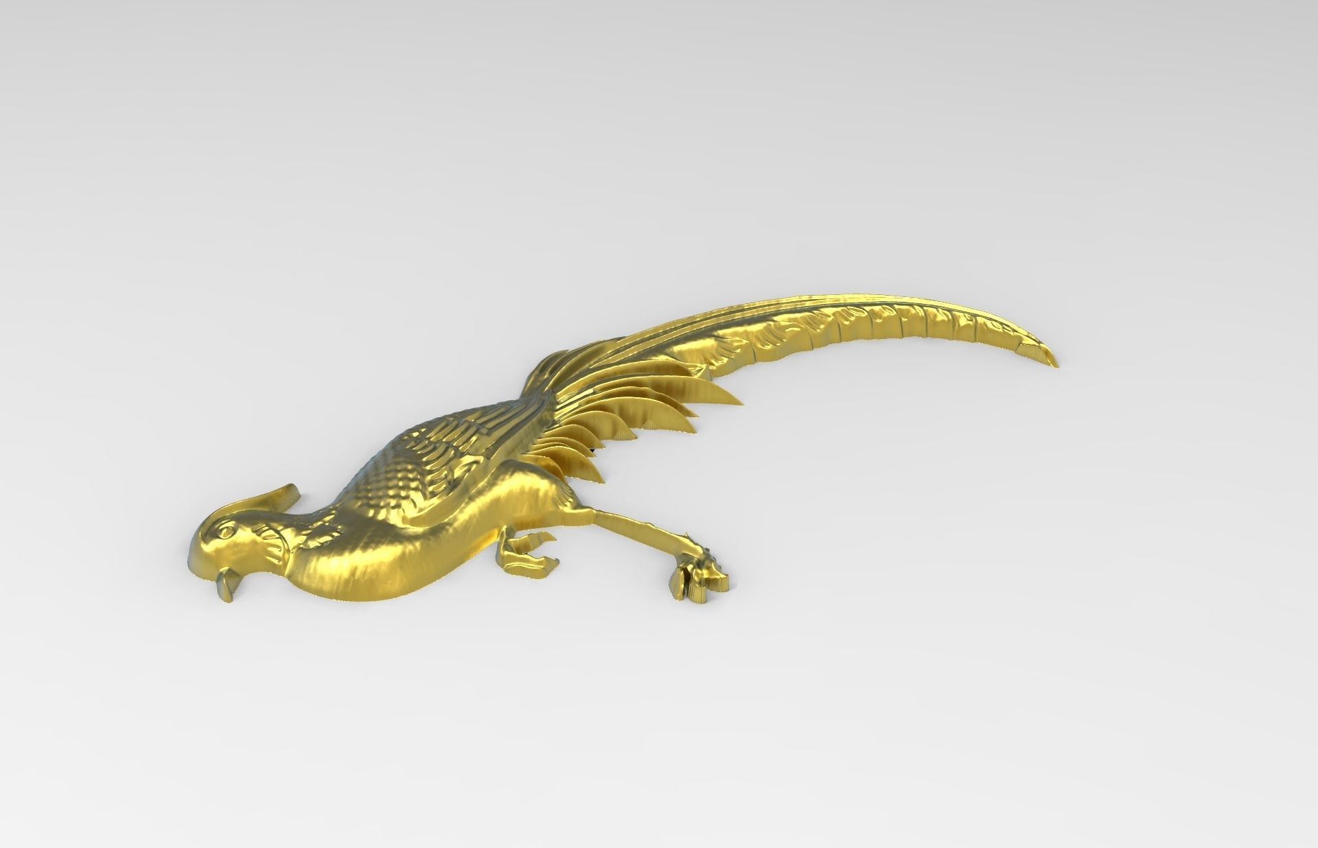 pheasant 3d model relief details  3D print model_2