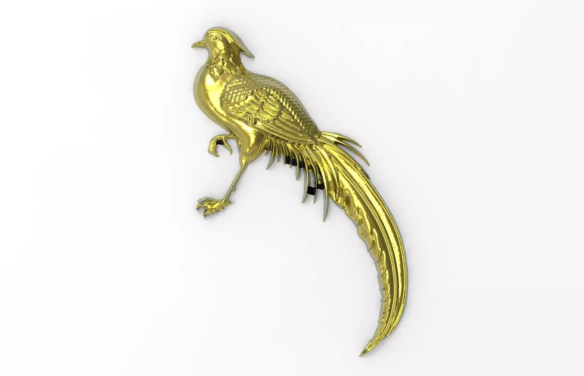 pheasant 3d model relief details  3D print model_0