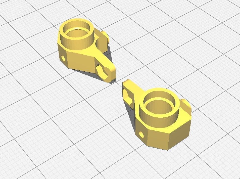 RWD drift chassis kit 3D print model_30