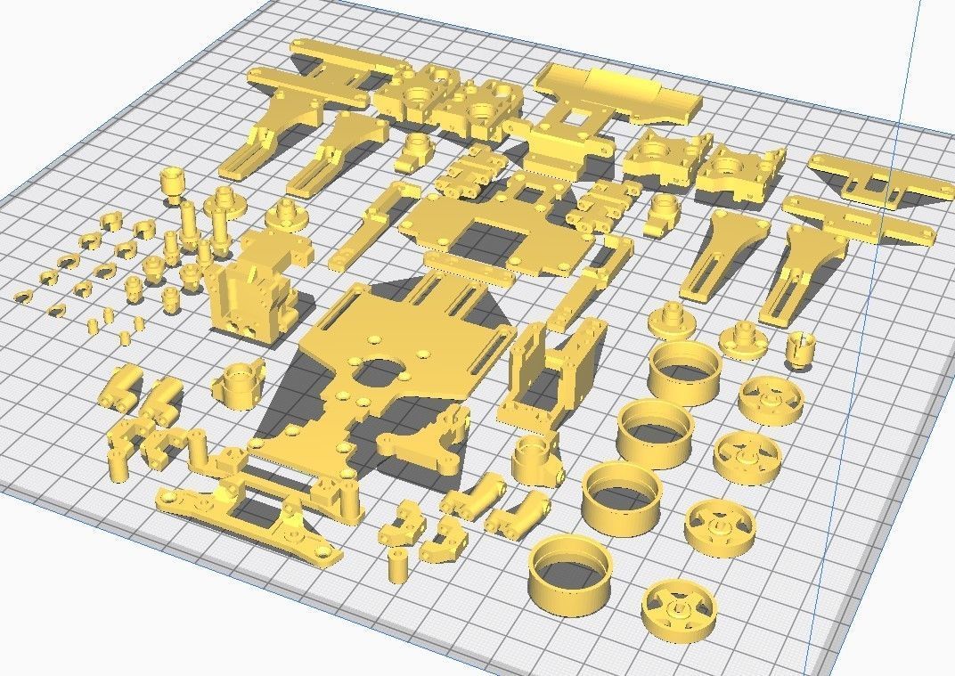 RWD drift chassis kit 3D print model_18