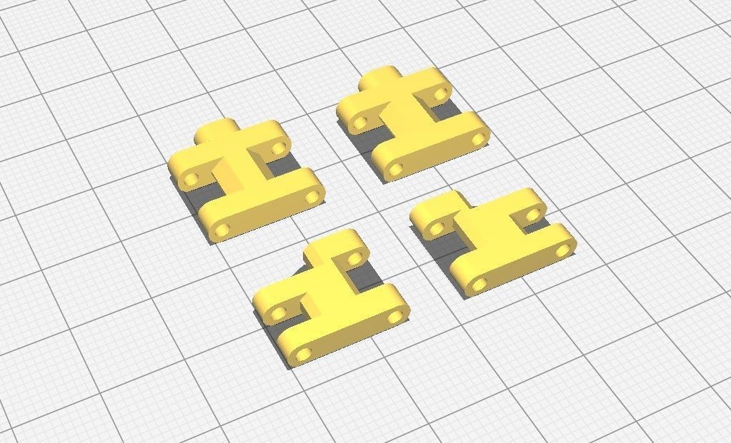 RWD drift chassis kit 3D print model_25