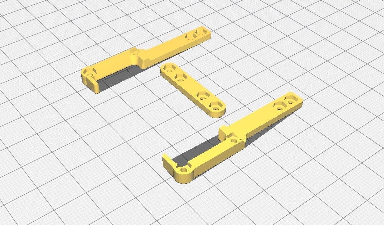 RWD drift chassis kit 3D print model_38