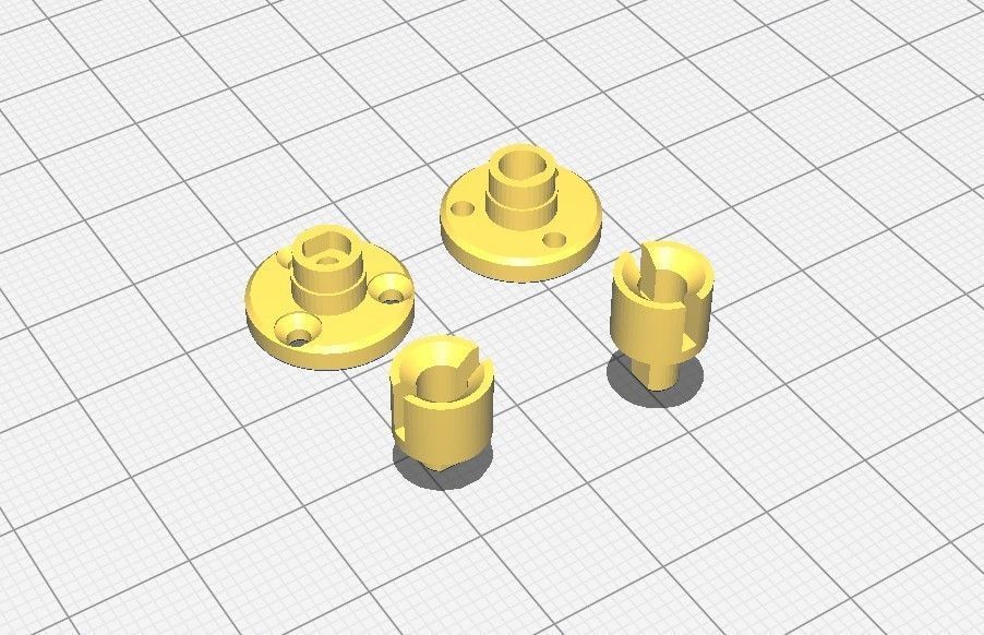 RWD drift chassis kit 3D print model_31