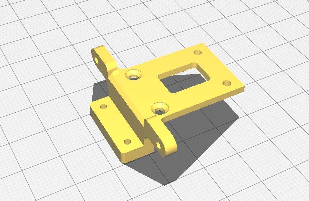 RWD drift chassis kit 3D print model_26
