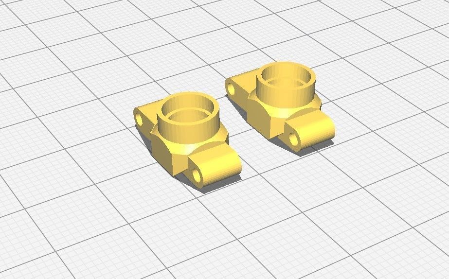 RWD drift chassis kit 3D print model_28