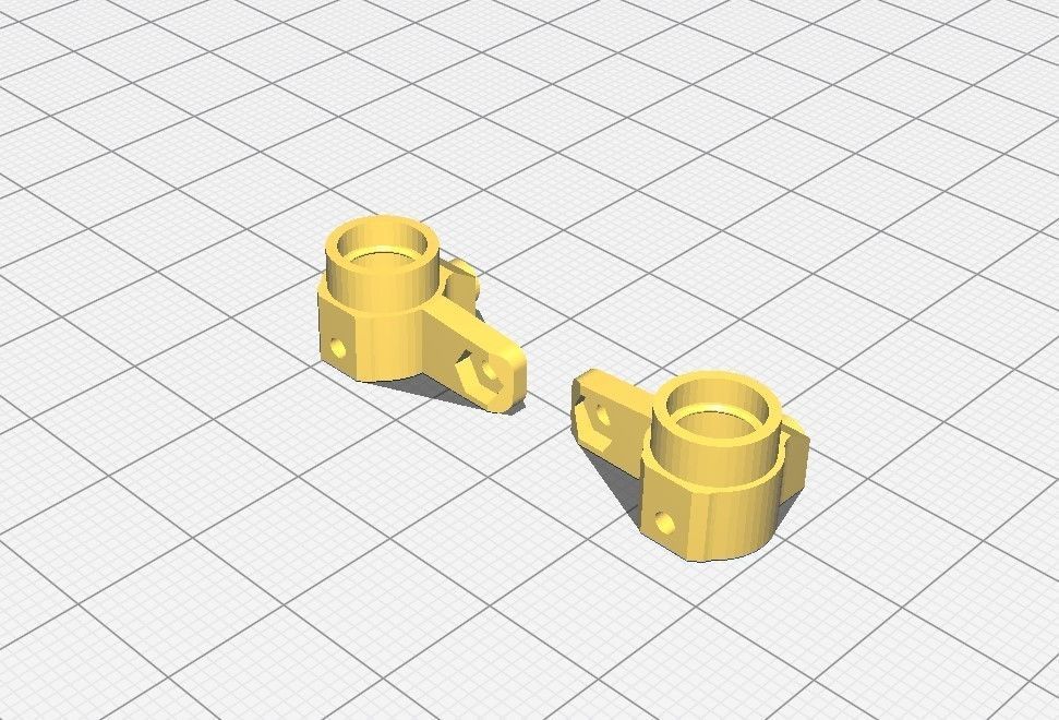 RWD drift chassis kit 3D print model_29