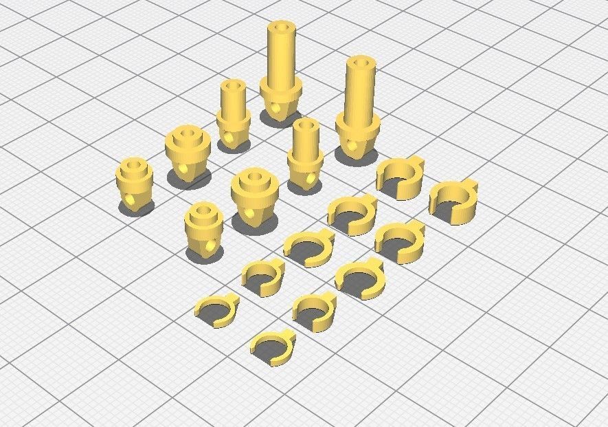 RWD drift chassis kit 3D print model_37