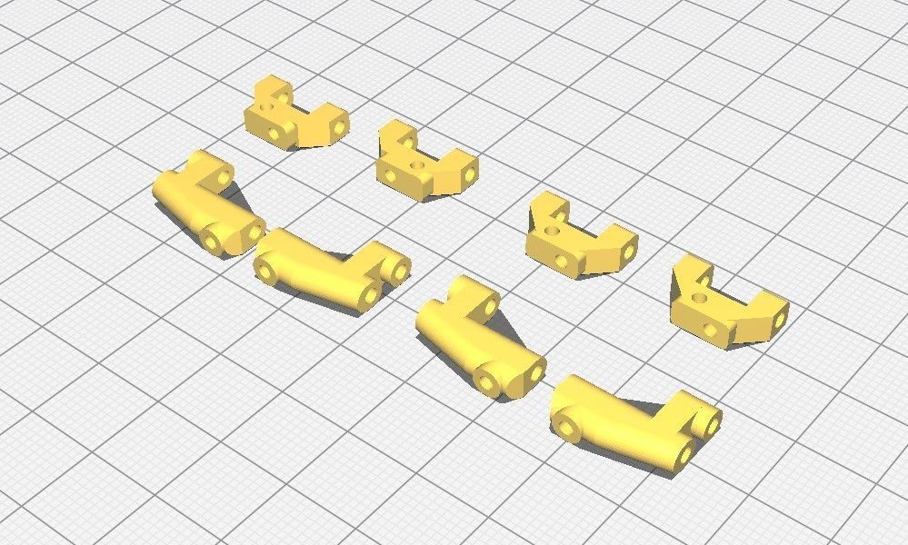 RWD drift chassis kit 3D print model_22