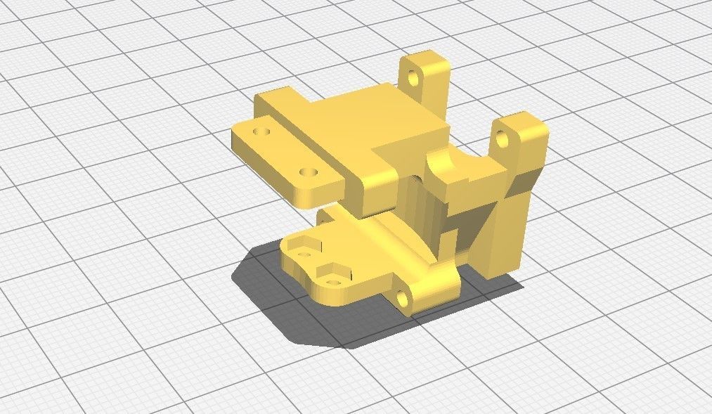 RWD drift chassis kit 3D print model_23