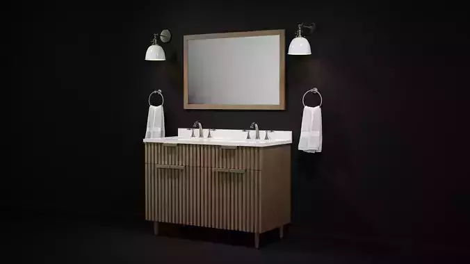 OVE Apollo Double AL48 Brushed gold handles Lowes