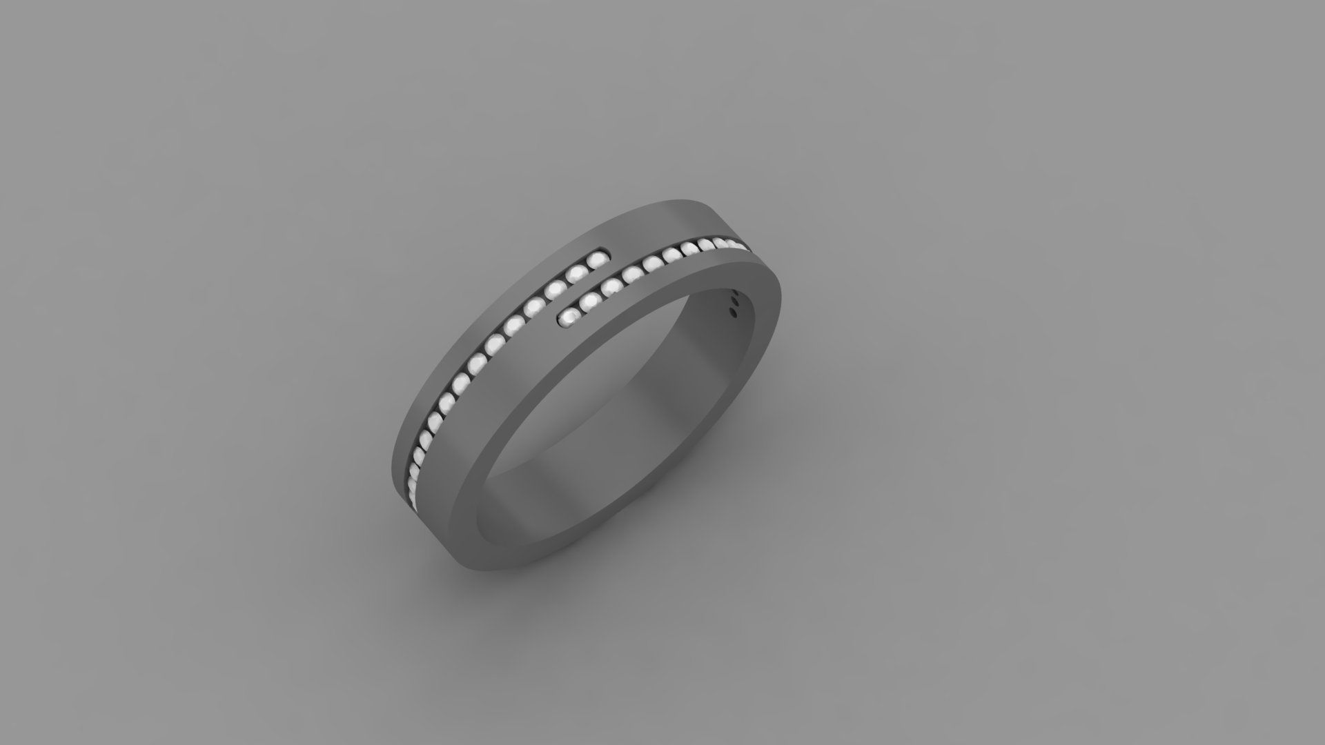 Band ring 3D print model_5