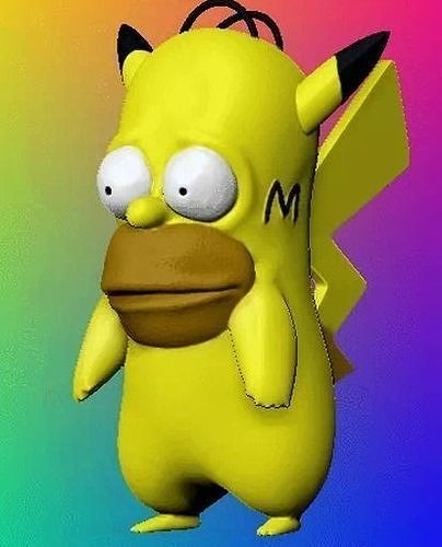 PIKAHOMER simpsons character Free 3D print model